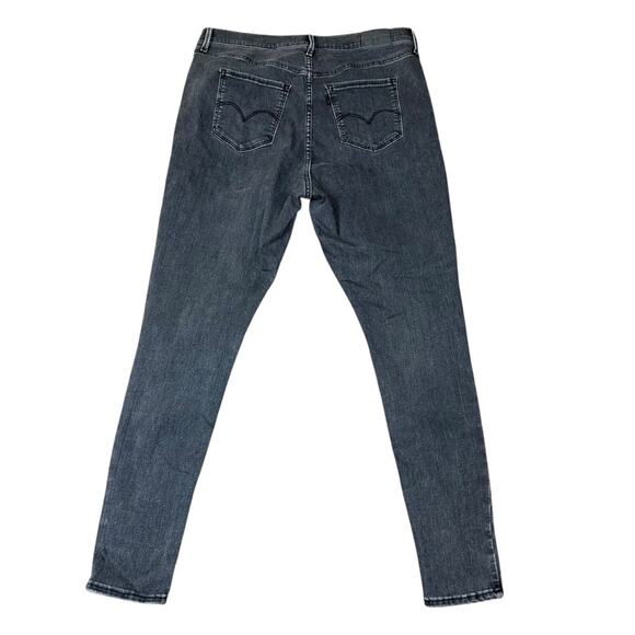 Levi’s 720 High Rise Super Skinny Jeans Size 16W Faded Black - Picture 1 of 6